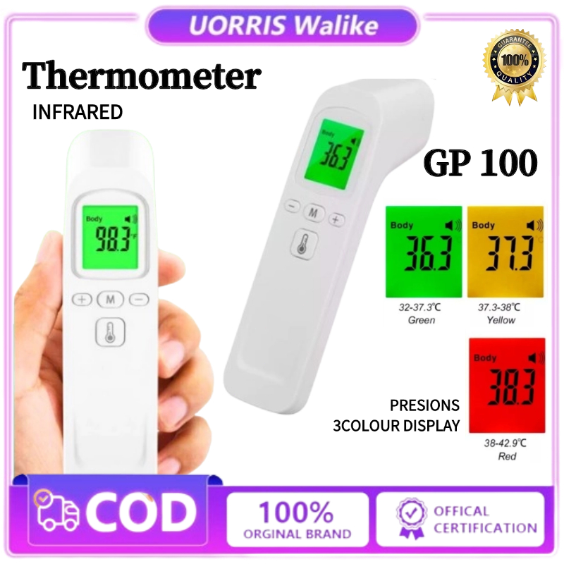 Termometer Bayi Digital Termometer Inframerah Termometer GP 100 Suhu Tubuh Thermometer Digital Elfos