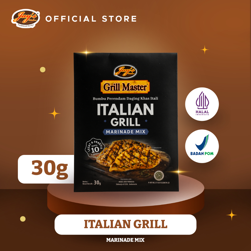 

Jay's Kitchen Grill Master Italian Grill Marinade Mix