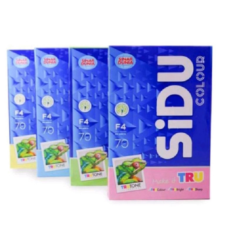 

HVS Warna SIDU F4 Biru,Hijau,Kuning,Pink