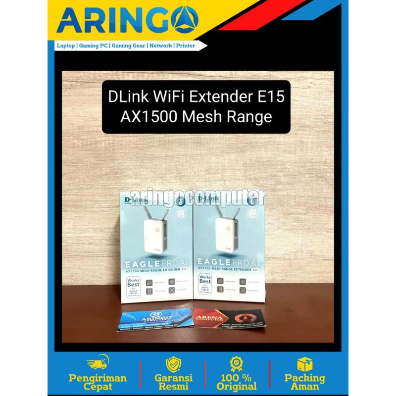 Network (Device) DLink WiFi Extender E15 AX1500 Mesh Range