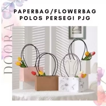 

paper bag flower in bag buket dalam tas motif marmer