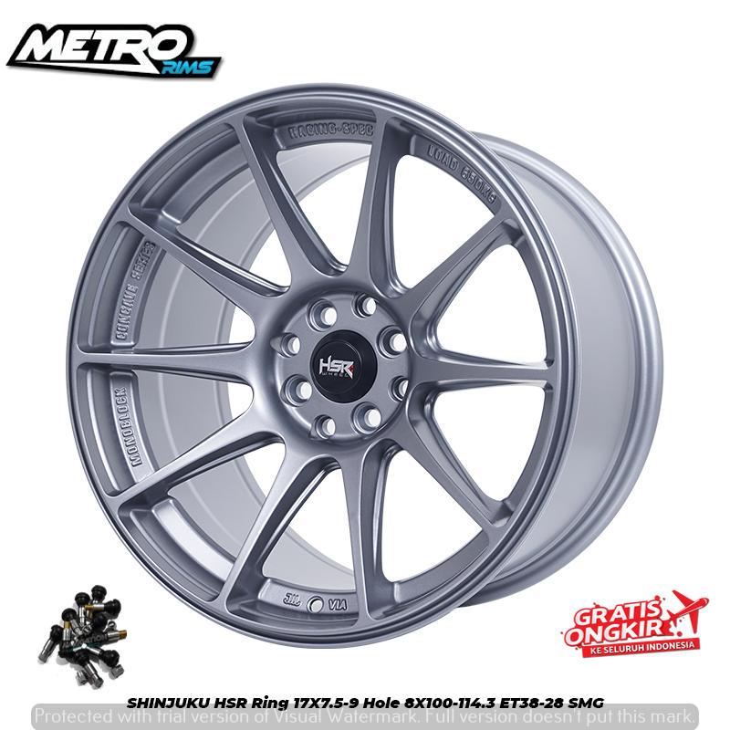 VELG RACING MODEL CELONG RING 17 MOBIL BALENO CITY HB LANCER CK4 MOBILIO PELEK HSR HSR SHINJUKU R17