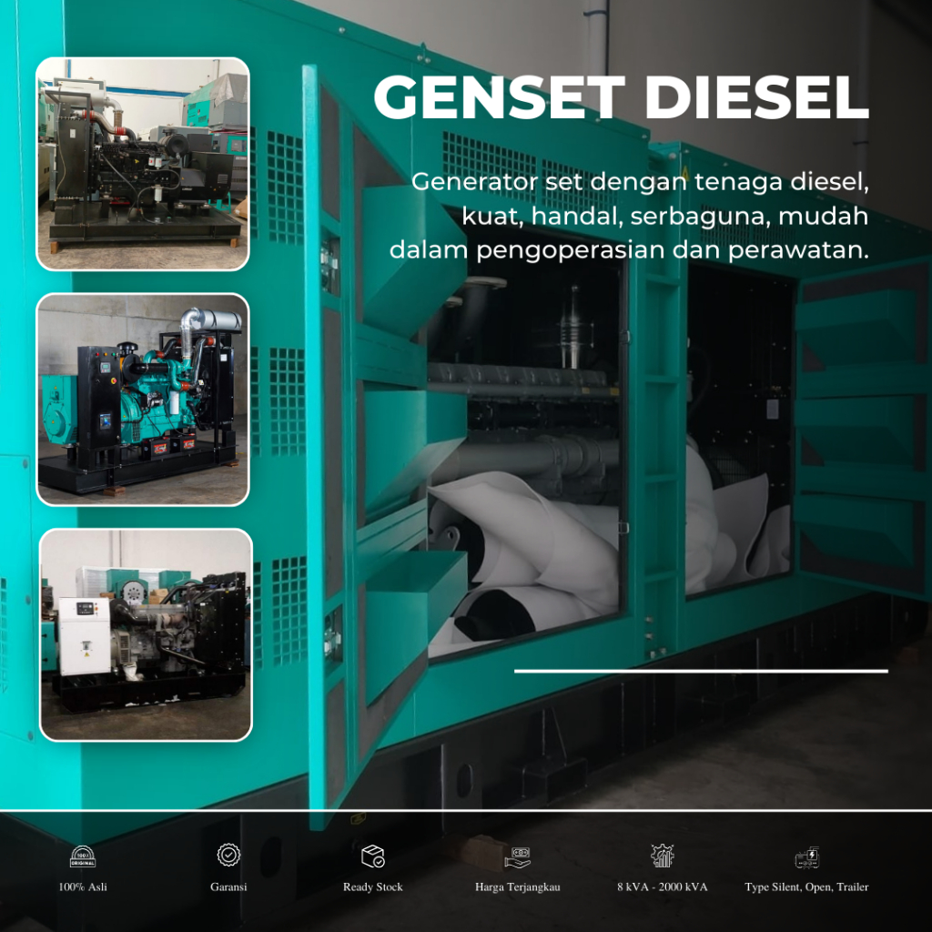 Genset Diesel Silent 250 kVA - Genset Cummins 250 kVA 300 kVA Stamford