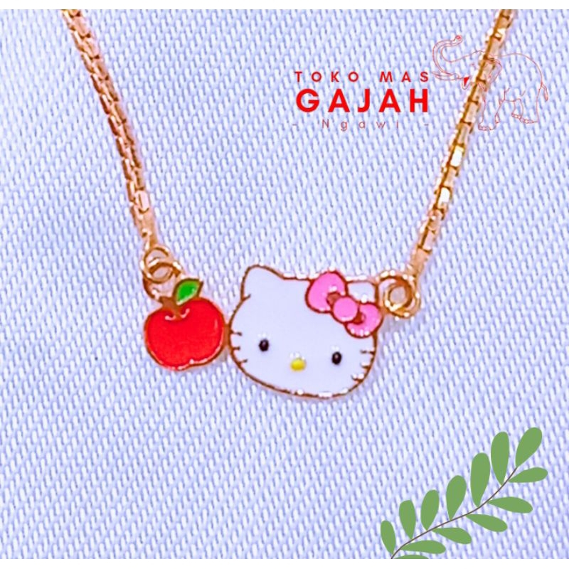 Kalung emas anak hello kitty lucu,cantik,murah