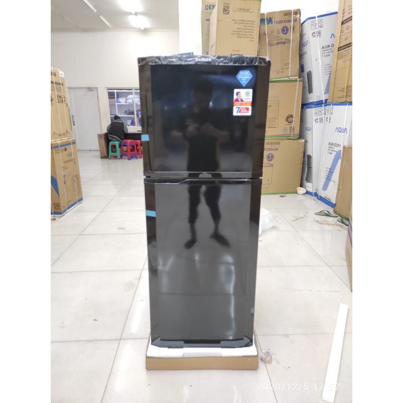 kulkas 2 pintu 230 liter sanken skv 235 abb garansi resmi promo no frost