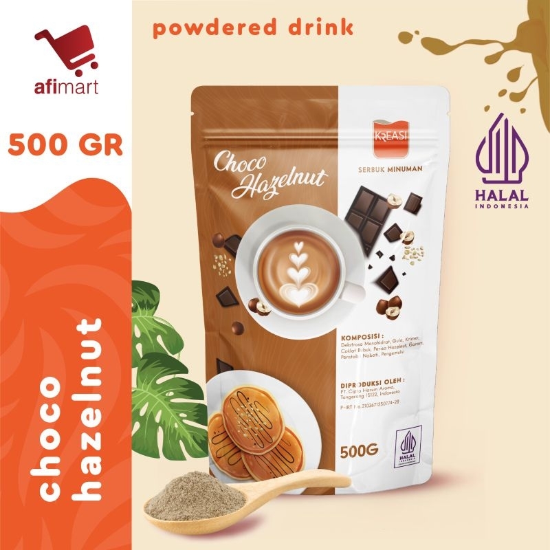 

Kreasi Bubuk Choco Hazelnut 500gr / Minuman Bubuk Rasa Choco Hazelnut