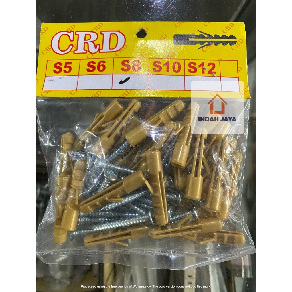 SPISER DAN SKRUP BERBAGAI UKURAN S5, S6, S8, S10, S12 FISHER DAN BAUT FISER