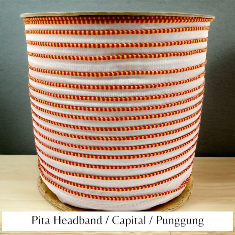 

PITA BUKU/TALI HEADBAND/TALI PUNGGUNG/PITA CAPITAL/TALI KUR UKURAN 1,4 CM
