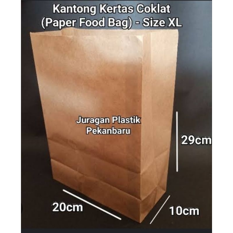 PaperBag Coklat/paperBag Makanan isi 100lbr