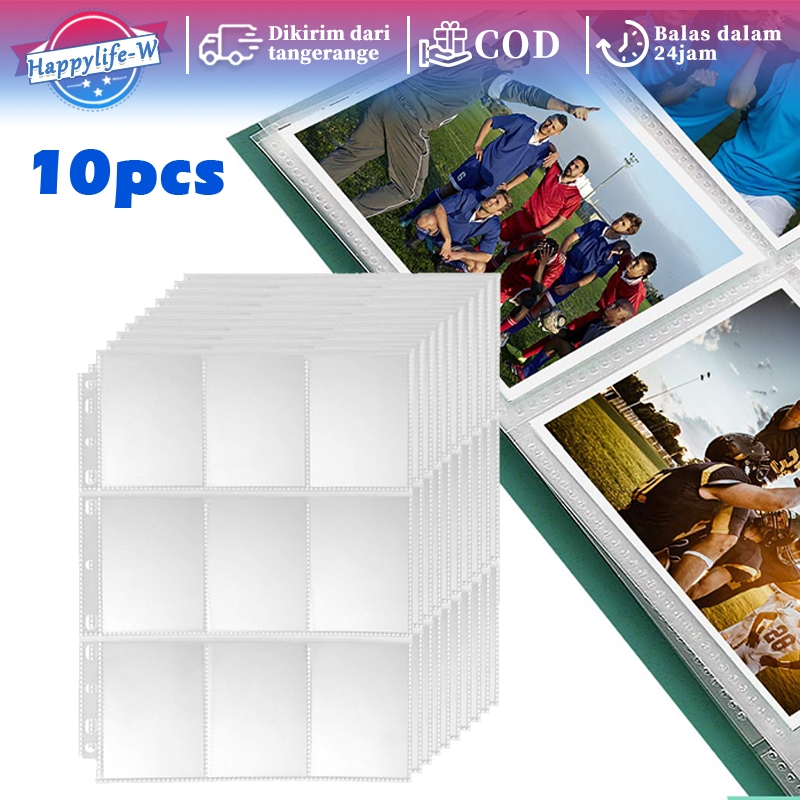 

10pcs/Set Sleeve Binder A4 Binder Sleeve Photocard 9p Ultra Pro Sleeve A4 Collection Album Pages