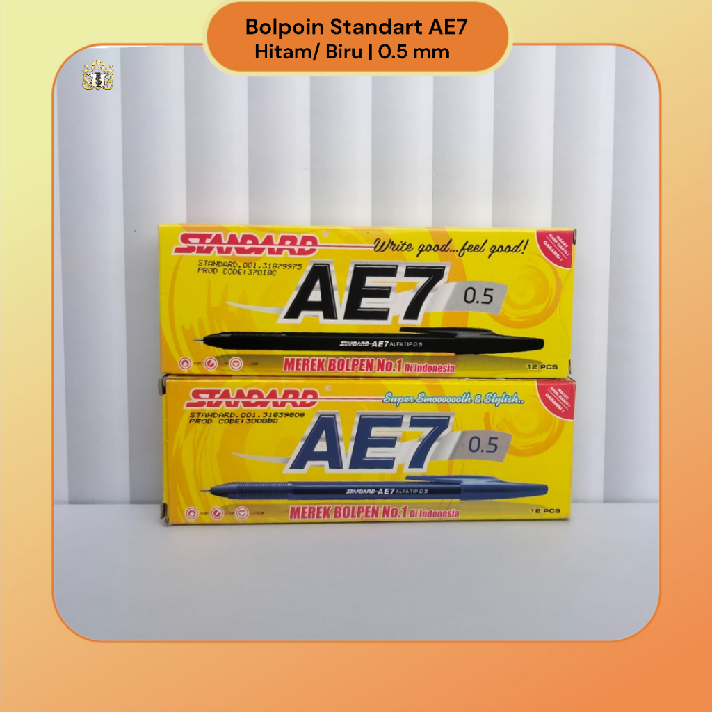 

[ Ecer ] Bolpoin Standard AE7 Warna Hitam 0.5 mm Alfatip / Bolpoin Serbaguna