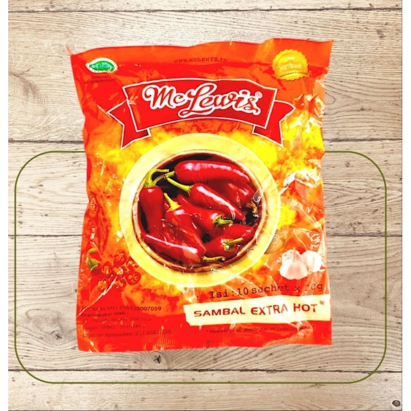 

Mc Lewis Sambal Xtra Hot Sachet