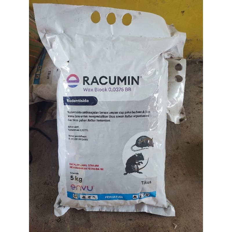 Racumin WAX block 5 KG racun tikus ampuh