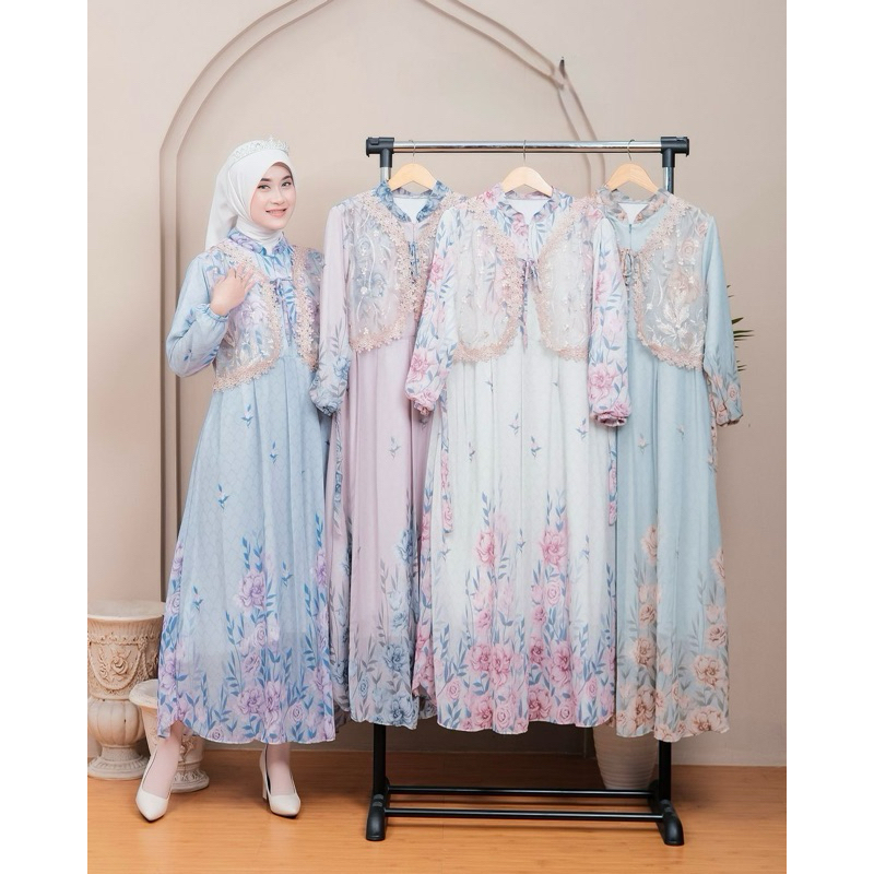 Gamis  ceruty rompi