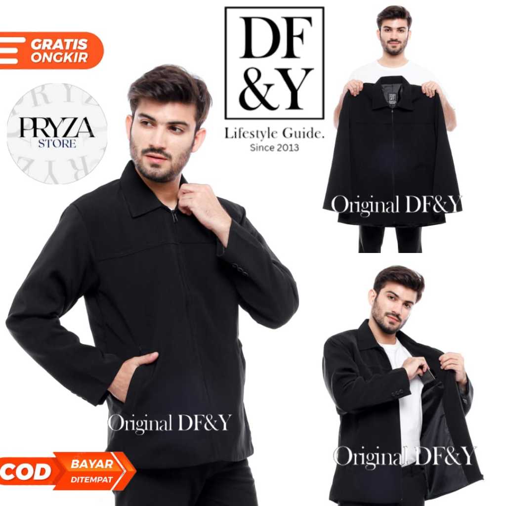 PRYZA Jasket Slimfit DF&Y Jas Jaket Premium Formal Non Formal Atasan Casual Korean Style Jas Nikah J