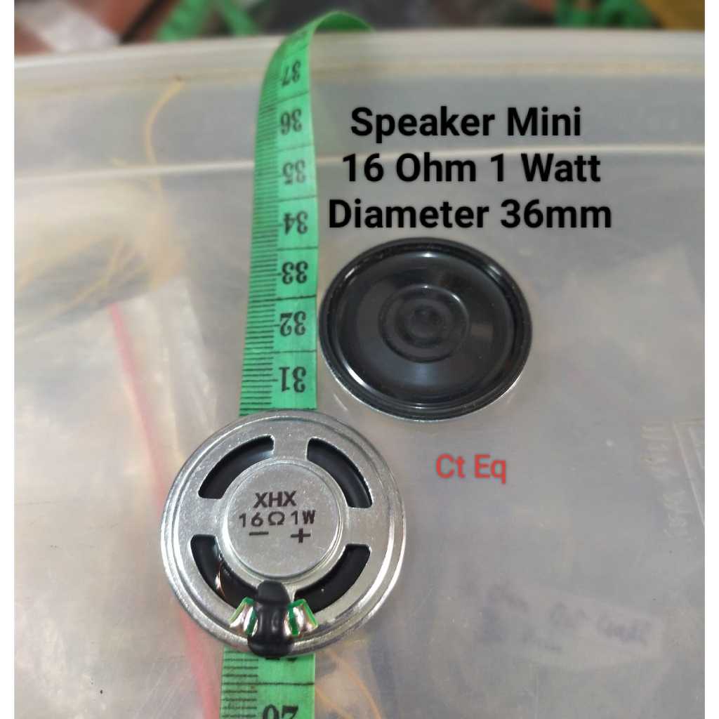 Speaker 16 Ohm 1 Watt diameter 36mm speaker mini