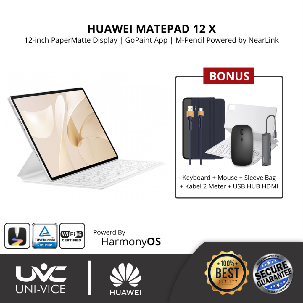 HUAWEI MatePad 12 X Tablet | PC-level WPS Office | PaperMatte Display | GoPaint | 66 W SuperCharge