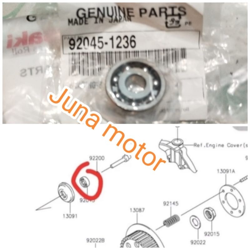 bearing laher stud stut kopling KLX250 KLX 250 Original