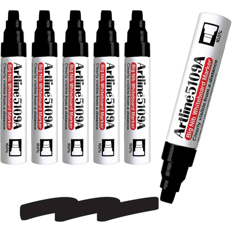 

ARTLINE BIG NIB WHITEBOARD MARKER EK-5100A - BLACK 1 PCS