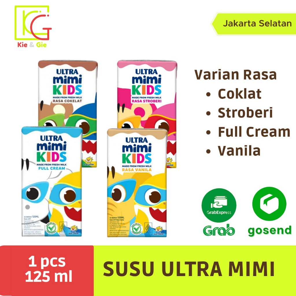 

Susu ultra mimi 125ml (satuan) khusus kurir instan / sameday