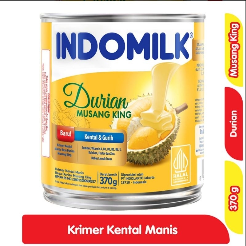

Indomilk Krimer Kental Manis Durian Musang King 370 g