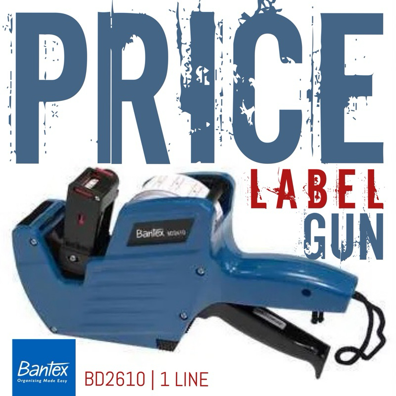 

PRICE LABEL GUN BANTEX BD2610 | LABELLER | 8 DIGITS | 1 LINE