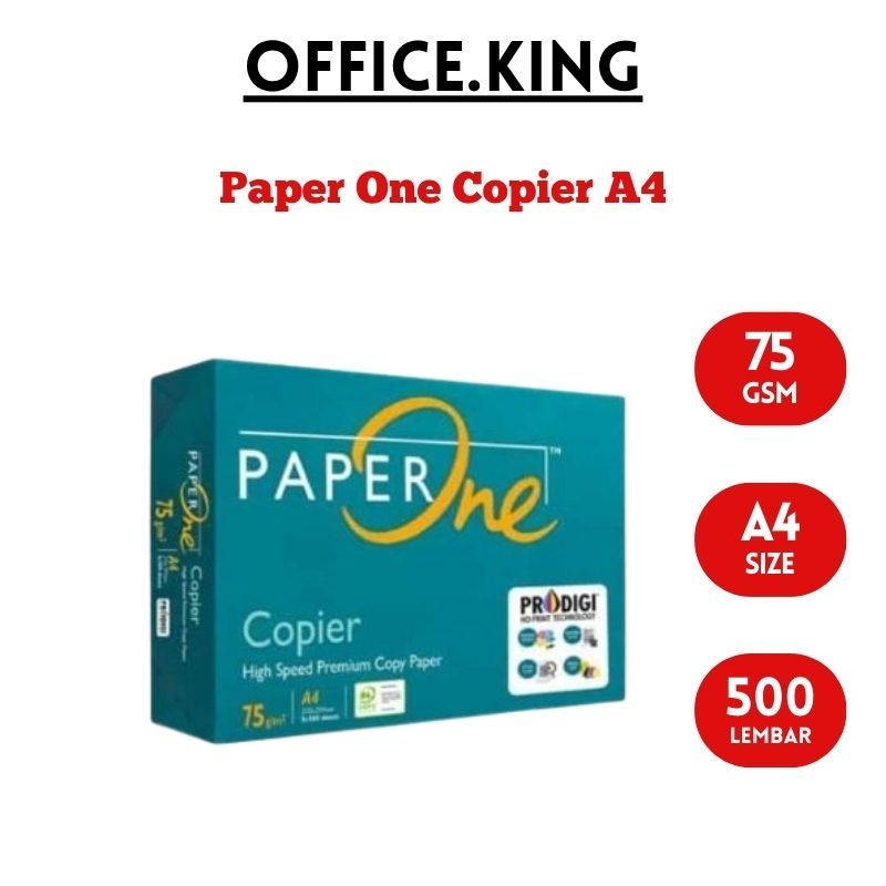 

Paper One paperone ukuran A4 75Gram Copier - Photocopy paper - HVS