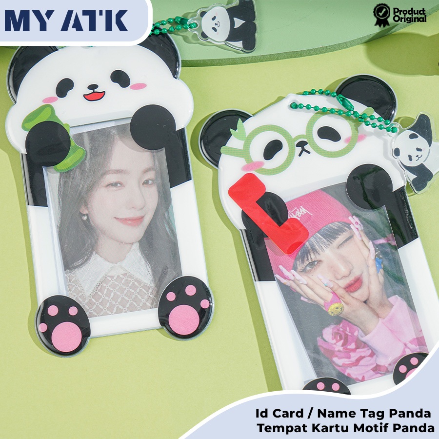 

Tempat Kartu Id Card Motif Panda Cute / Photocard Holder Panda Funny