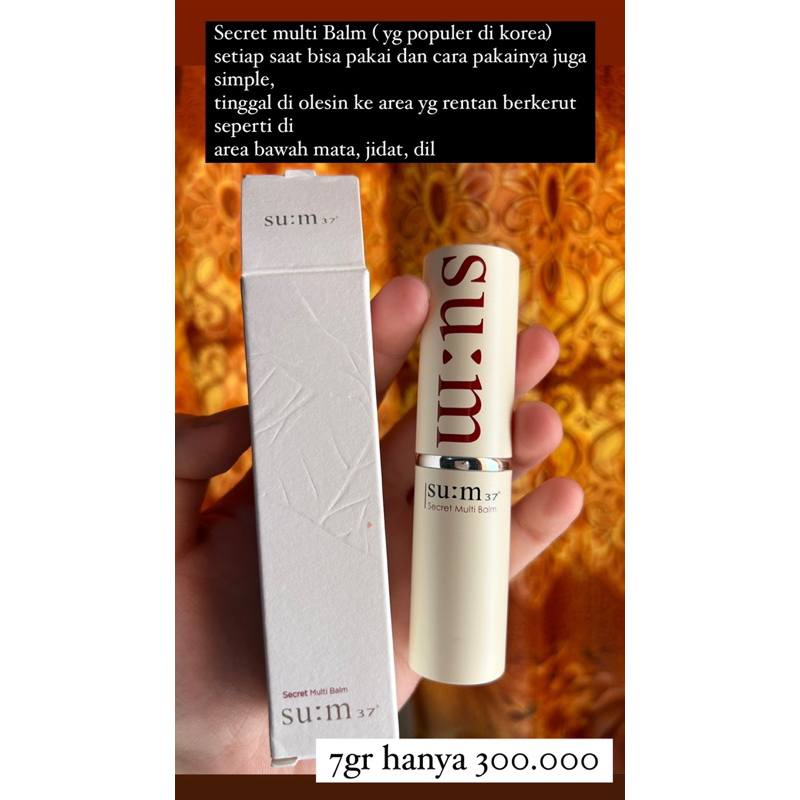 sum37 secret multi balm 7gr
