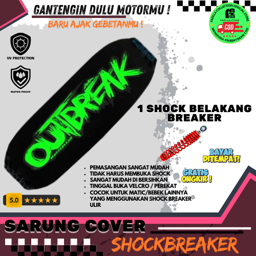 Sarung shok breaker motor / cover sokbreker motor belakang anti lecet debu waterproof HONDA YAMAHA S