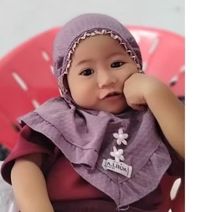 JILBAB balita baby/Hijab anak terbaru/Krudung gotik PRADA hijab fasion COD