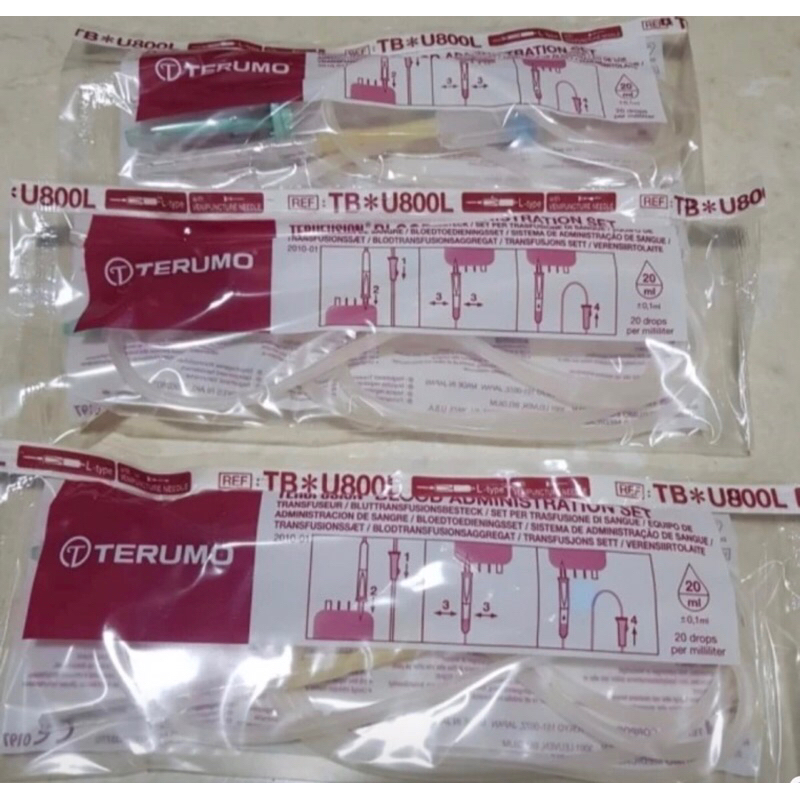 TERUMO BLOOD TRANSFUSION SET / SELANG TRANSFUSI DARAH / TERUFUSION BLOOD ADMINISTRATION SET TERUMO
