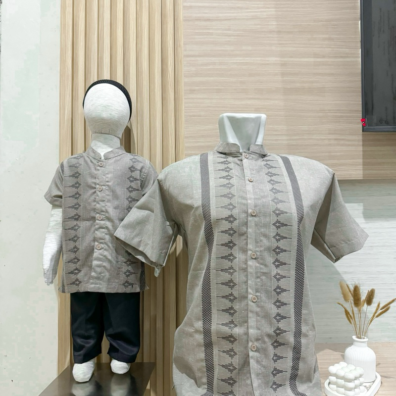 (PART 1) ONE SET ANAK DAN AYAH KOKO COUPLE SONGKET SALUR