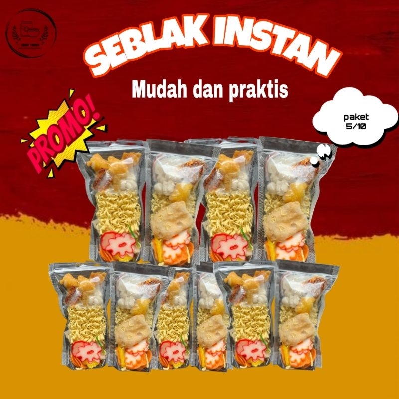 

SEBLAK INSTAN PAKET 5/10 PCS KHAS GARUT MANTAP PISAN/SEBLAK INSTAN MURAH