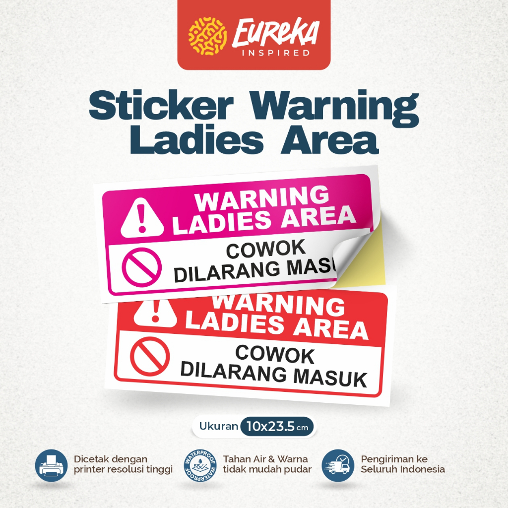 

Sticker Ladies Area | Cowok Dilarang Masuk