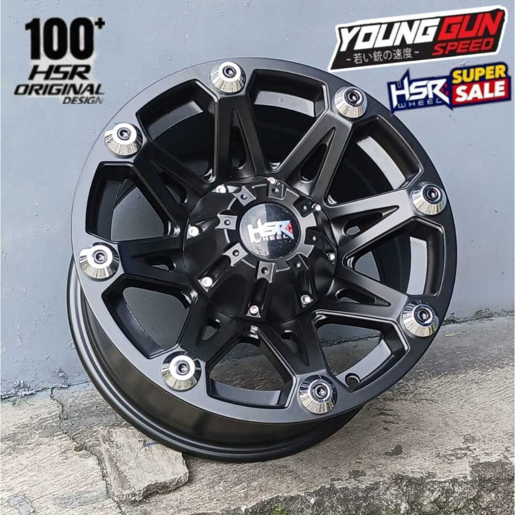 Pelek offroad ring 15 hole 5X114,3 HSR Kleak Buat Grand Max Terios Rush dll