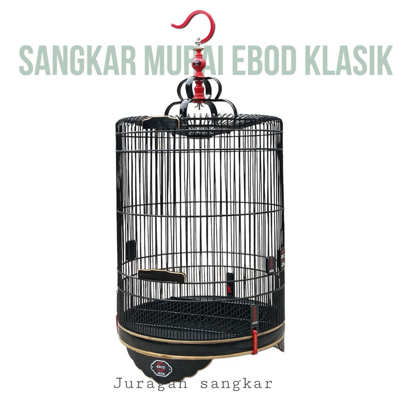 Sangkar kandang ebod murai bambu klasik