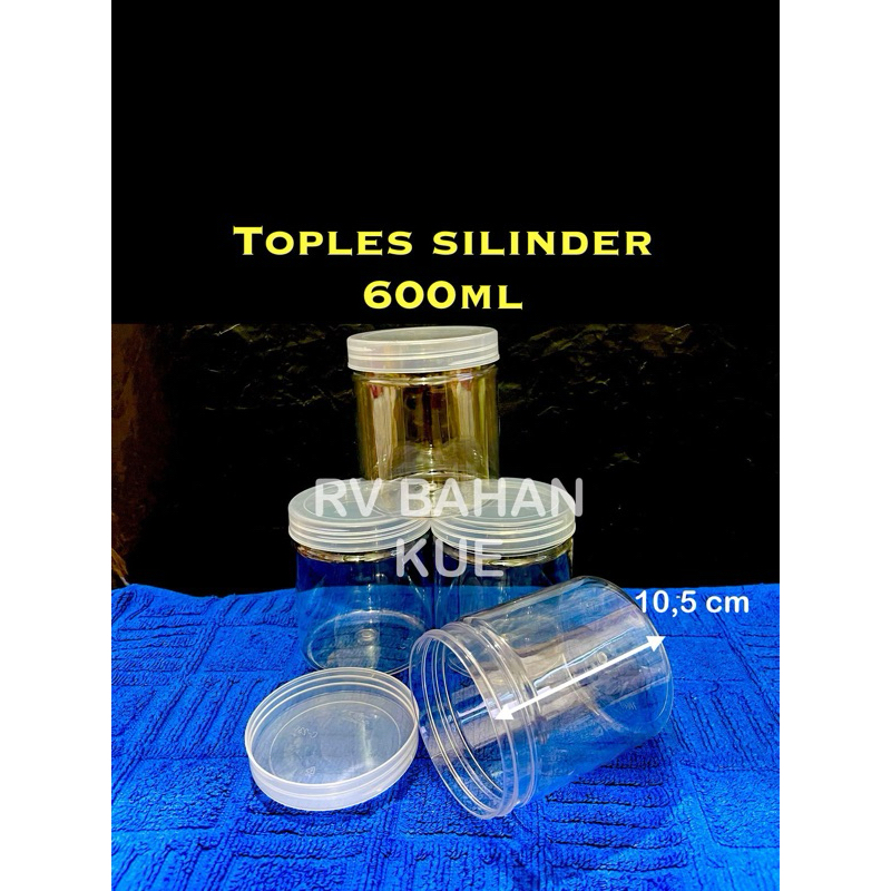 Toko RV Bahan Kue TOPLES KUE KERING BENTUK SILINDER 600ML