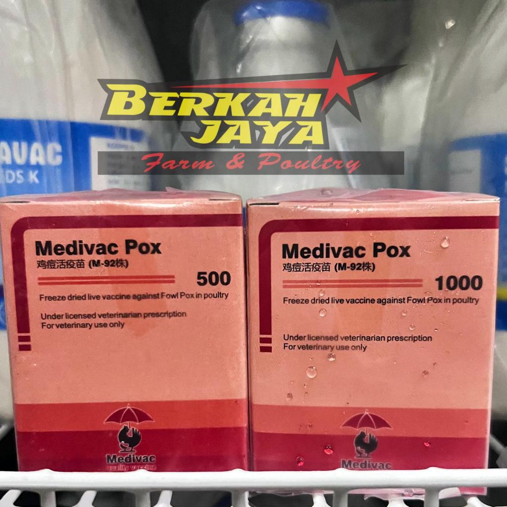 Vaksin MEDIVAC POX Ayam Unggas Cacar Medion - 1000ds