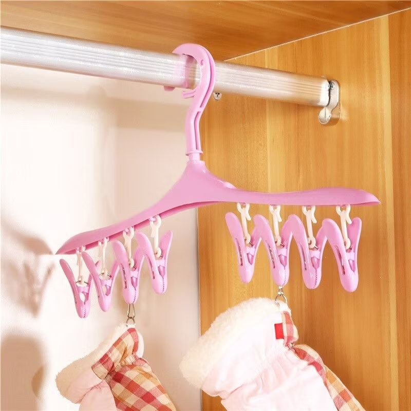 Hanger baju jepitan 8 in 1