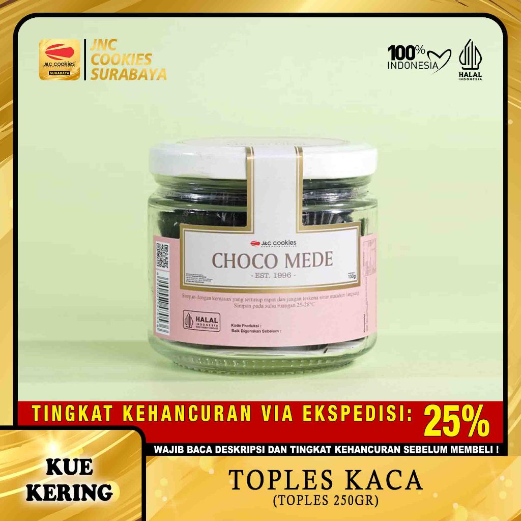 

Kue Kering Choco Mede (Toples Kaca) - Kue Kering JNC Cookies Surabaya - J&C Cookies - Home Made Cookies - Kue Lebaran Kue Kering Lebaran Kue Kering Idul Fitri Kue Kering Idul Adha Kue Natal Kue Kering Natal Kue ina Cookies Premium Kue Kering Premium