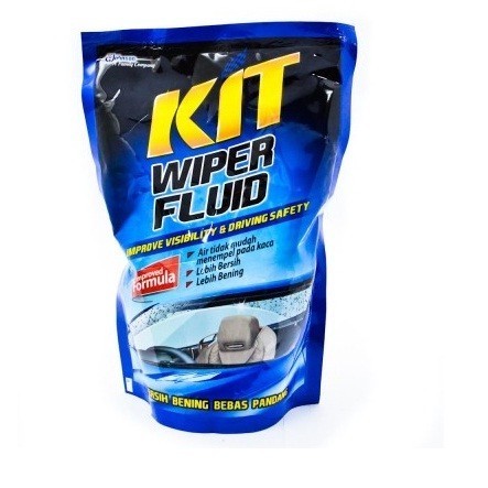 Kit Wiper Fluid Pouch 400 ml obat air cairan wiper efek daun talas