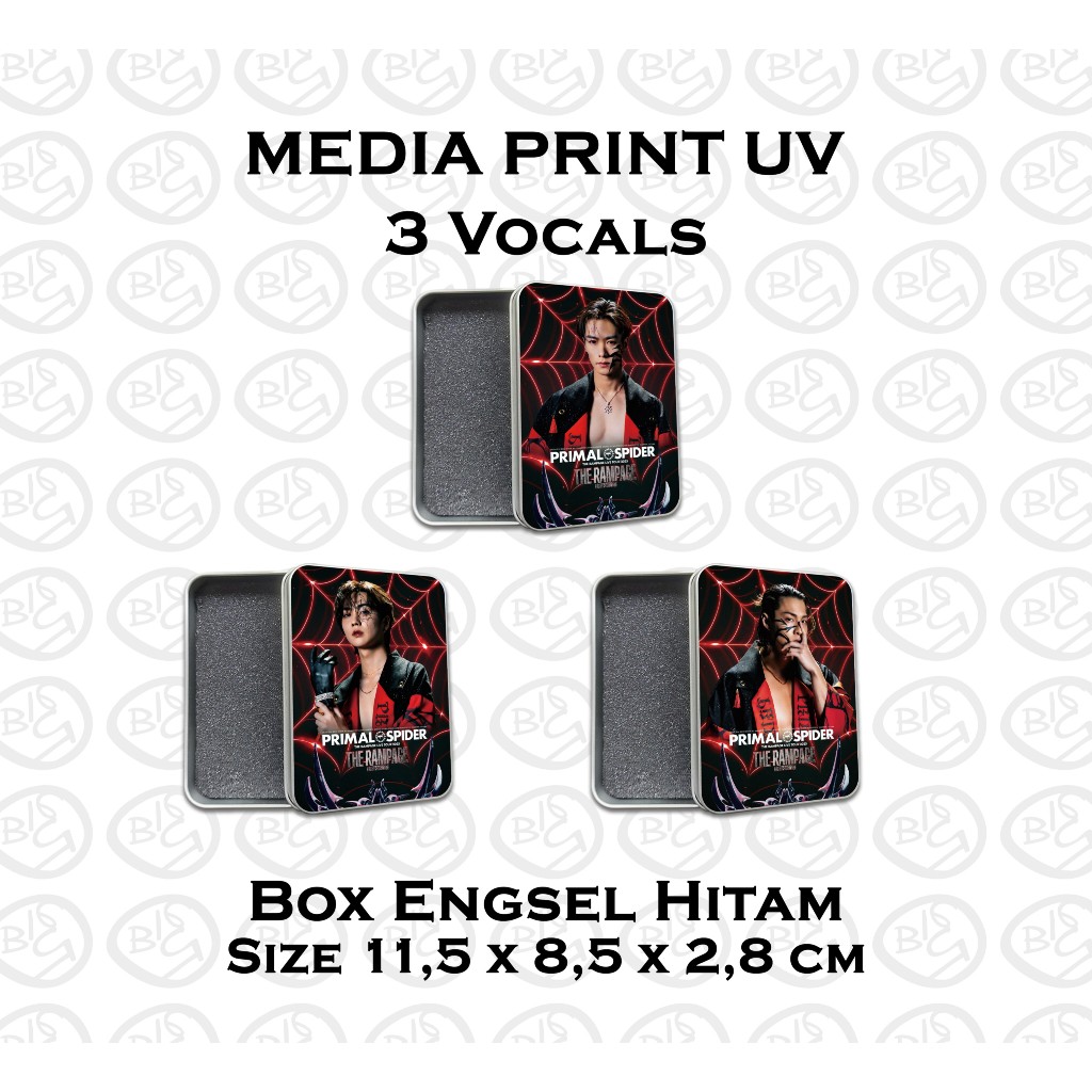 

THE RAM 3 VOCALS BOX SILVER BUKA TUTUP UK 11,5 X 8,5 X 2,8 CM