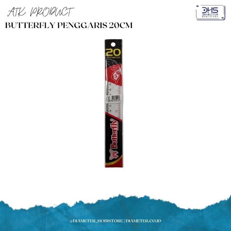 

Penggaris Butterfly 20cm
