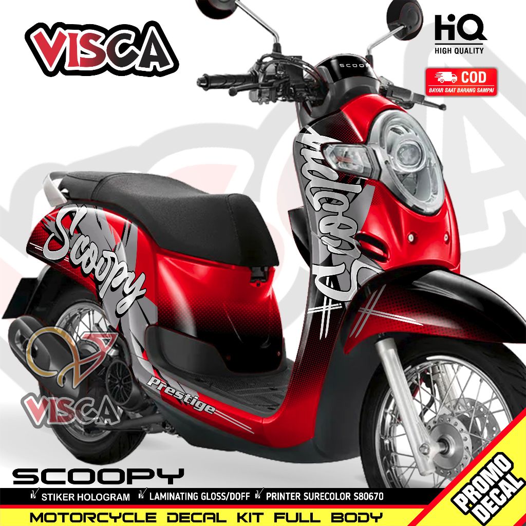 Decal Scoopy New 2018 2019 2020 Full Body Stiker Scoopy New 2018 2019 2020 Full Body Striping Scoopy