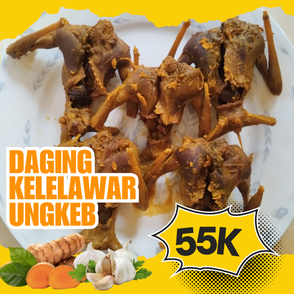 

DAGING KELELAWAR KELAPA ATAU CODOT UNGKEB SIAP GORENG DAN BAKAR- DAGING KELELAWAR BERHASIAT OBAT ASMA ISI 5 EKOR