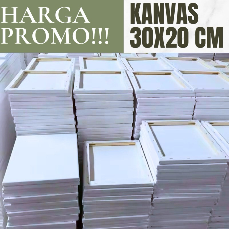 

Kanvas Lukis 30x20 CM bisa untuk semua jenis cat canvas sudah siap digunakan