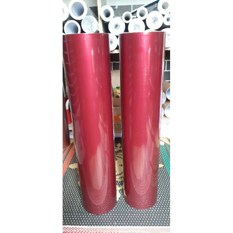 SKOTLET STIKER MOTOR MERAH TUA METALIK CANDY SKOTLET MERAH DARAH METALIK SCOTLITE DARK RED CANDY