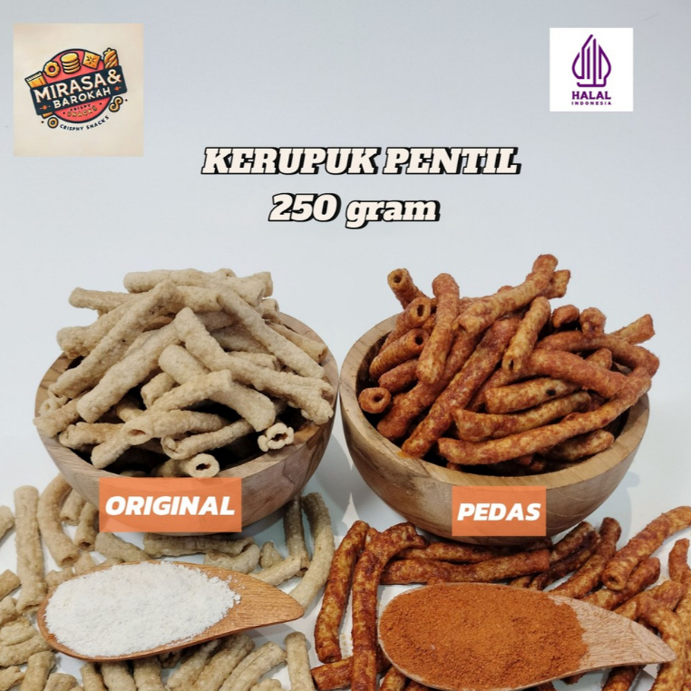 

Kerupuk Pentil 250 gram/Kerupuk Pentil Pedas/Kerupuk Pedas/Kerupuk Pentil