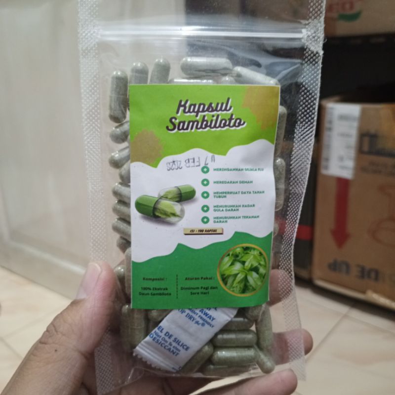

KAPSUL SAMBILOTO ANTI DEMAM DAN PENURUN GULA DARAH